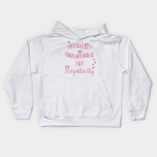 Officially unavailable for negativity Kids Hoodie